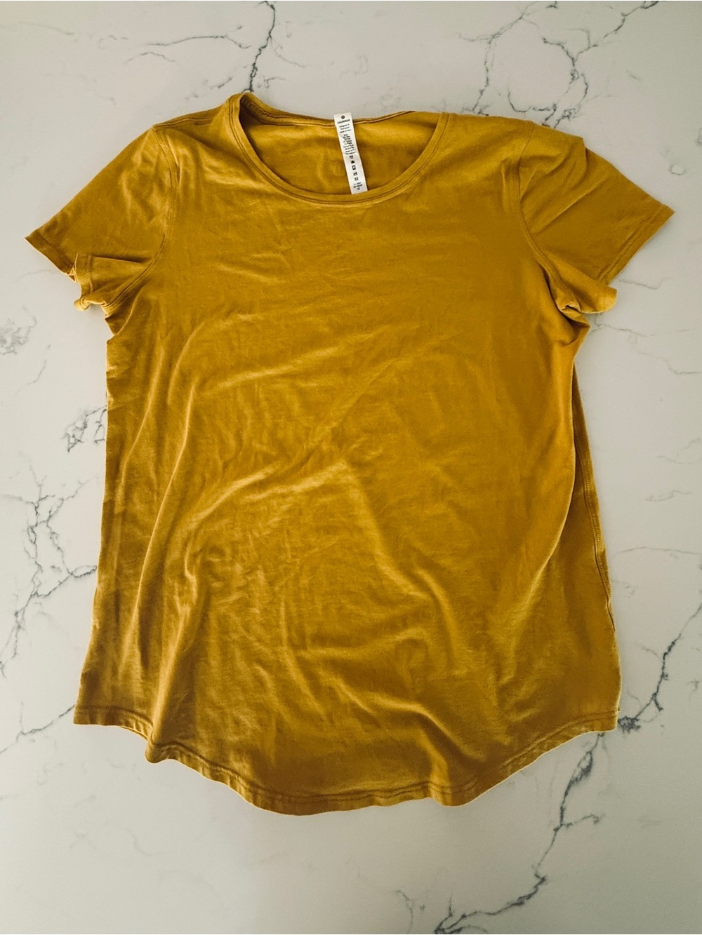 lululemon athletica Short-Sleeve Crewneck Tee in Mustard